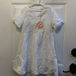 💕Hayden Girls White Bohemian Summer dress 11-12